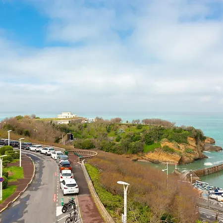 公寓 Moana Keyweek Sea View Downtown 比亚里茨